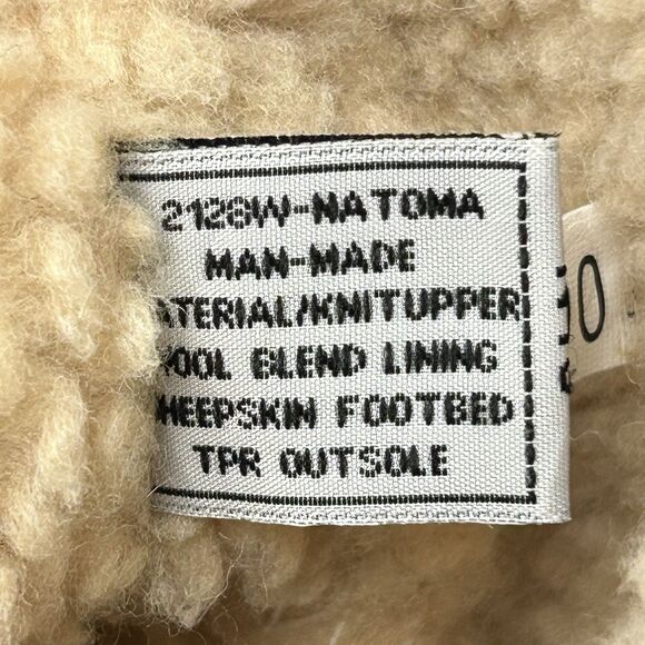 Bearpaw Natoma Women's 8 Blue Micro Suede Knit Packable Travel Slouchy Boot Wool - Picture 9 of 10